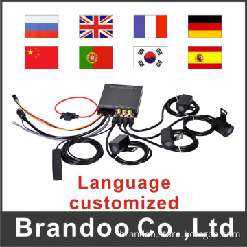 4CH 1080P Car DVR Support Language Customized